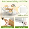 product-fancy-f340994e-7921-4099-94d4-cce2a7d0dcee Children's Folding Art Desk & Chair Set with Storage Box & Tissue Holder - Wooden Table and Chair Suitable for, Assembly Compact Folding for Room, Playroom, Learning Table