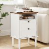 product-fancy-f3e76b8a-52c4-4e82-aa44-7a8dffb08753 Bedside Table, Bohemian-style Bedside Cabinet with One Drawer, Contemporary Side Table Featuring Open Shelving, Wooden Tabletop Bedside Unit, Suitable for Bedrooms And Living Rooms., Bed Room Table