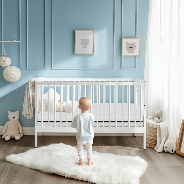 product-fancy-f41ae516-dc5b-4316-bcd1-fbd9ed3e30b7 52" X 27.5" X 6/5.5" Cozy Baby Crib Mattress, Washable Zippered Protective Cover Included - Safe for Newborns & Growing Toddlers, Fits Standard Cribs And Toddler Beds