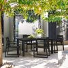 product-fancy-f478972f-91cd-4426-aa4d-3df237e49edb HDPS Outdoor Dining Table, Weather-Resistant Rectangle Patio Dining Table, 500 LBS Weight Capacity, Outdoor Patio Table for Outside Indoor, Lawn, Garden, And Backyard