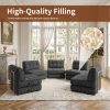 product-fancy-f4b6220b-ce8c-4a19-86f1-71a05afc8530 Cloud-Like Chenille Sofa, 300Cm/118.1" Long, 174Cm/68.5" Wide, 84Cm/33" High, 1400Lbs Load Capacity, Ultra Soft & Durable, Pet Friendly, Easy Clean, with Side Storage Pocket & Easy Pull Handle Luxury Lounge Couch for Living Room