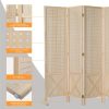 Bonnlo & MDF Freestanding Pegboard Room Divider - Folding Privacy Screen with Wood Panel Partition, Lightweight Space Separator Suitable for, Office, Events, Retail Display