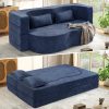 product-fancy-f53e74df-88f7-4f0b-87a5-f140223ee646 Convertible Folding Sofa Bed, 78" Full Size Floor Sleeper Couch, Faux Rabbit Fur Full Foam Futon Loveseat for Living Room Bedroom, No Assembly Required