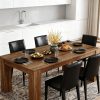 Rectangular Dining Table Measuring 63 Inches, Suitable for 4 to 6 Individuals, Perfect for Kitchen Or Dining Room Use, Featuring a Farmhouse Wooden Design