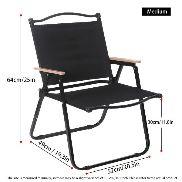 product-fancy-f6992b32-37f2-4516-abf9-c7c0e6adf723 Kermit Chair - Thickened Steel Pipe, Anti-Slip Mat at The Bottom for Stability, 600D Oxford Cloth for Sturdiness And Wear Resistance, Foldable for Easy Carrying, Very Suitable for Camping, Tailgate Parties, Bonfires, Terraces