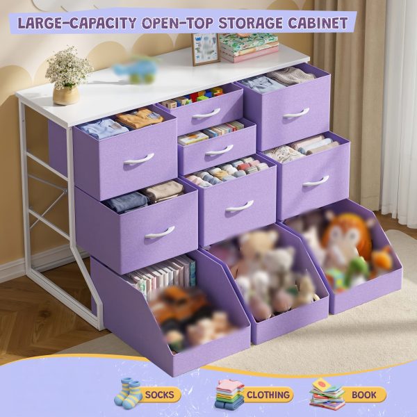 product-fancy-f6e76b3b-e4af-4df4-bca1-d8bda71fa600 Single Bedroom with 7 Drawers And 3 Large Open Storage Combination Cabinets, Including Wardrobe Cabinets, Dressing Tables, Drawer Cabinets, Filing Cabinets, for Home/hallway/bedroom Use, White/pink/purple/black/brown