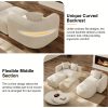 product-fancy-f7386740-7a25-4477-bd1b-7e74d02250c3 Boneless Cloud Couch Sectional, Modern Curved Back L Shape Modular Sofa with Ottoman Comfy Deep Seat Memory Foam Chenille Luxury Couches for Living Room, No Assembly Required