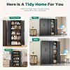 product-fancy-f76b8923-4b6c-41a9-83bb-6ac84eff7bcc Lockable Metal Filing Cabinet, Metal Filing Cabinet, Used For Storing Documents And Office Supplies, Equipped With A Door And Shelves, Is A Modern Style Filing Cabinet, Convenient To Use And With A Small Footprint.