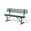 Sturdy Outdoor Metal Park ing, Offered in 4/6/8 Feet, Outdoor with Back Support And Portable Structure, Commercial ing for Shopping Centers, Retail Stores, Parks, And Patios