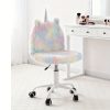 product-fancy-f891f89b-fb16-42b3-bb92-e9aeb5e328fd 1pc a White Rotating Office Chair, a Sporty Chair, a Vibrant Chair, And an Adorable Animal-Themed Computer Chair