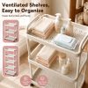 product-fancy-f8eadae6-7ee4-4d1a-8441-5995186c1a8c 4-Tier Household Portable Floor Standing Nursing Cart with Handles, Storage Cart, Adjustable Multi-Level Changing Stand for Diapers, Bottles, And More