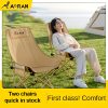 product-fancy-f8f2c507-d5a1-4ca5-9d93-40aac04ee67f 2 High-backed Moon Chairs Come with A Storage Bag for Easy Folding And Storage - Durable Iron Alloy, Suitable for Courtyards, Outdoor Leisure, Camping And Fishing Beach Chairs