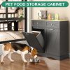 Wood Kitchen Pantry Island with Tilt-Out Trash Cabinet & Laundry Hamper - Adjustable Shelf Suitable for for, Suitable for Small Spaces, Hidden with Drawers, Tilt-Out Basket System, Space-Saving