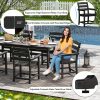 Nalone Patio Dining Table Set, HDPE Outdoor Dining Sets with Table, Dining Furniture Set with Umbrella Hole