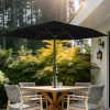 product-fancy-f93692fb-02d2-4406-b557-1b6677cccfbf 9FT Outdoor Patio Umbrella, Market Table Umbrella with Crank & 6 Sturdy Ribs, UV Protection Windproof, Pool Umbrella Perfect for Deck, Backyard, Lawn And Garden