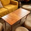 product-fancy-f9c5461a-6a07-4fe4-96a9-3791cbede0b8 Portable Bohemian Style Low Picnic Table | Foldable Beach and Outdoor Table with Tablecloth, Pine Wood, Suitable for Beach, Camping, Outdoor Gatherings, Backyard Use, Size: 59.8*29.9*16.9 inches