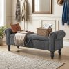 product-fancy-fc44f635-f2fb-41af-9095-a7566bc724f3 ATOMHAUS Upholstered Storage Bench for Bedroom End Of Bed Rolled Armed Corduroy Linen Fabric Ottoman Couch Long Bench Window Sitting Fireplace Toy Storage Bench Living Room Furniture