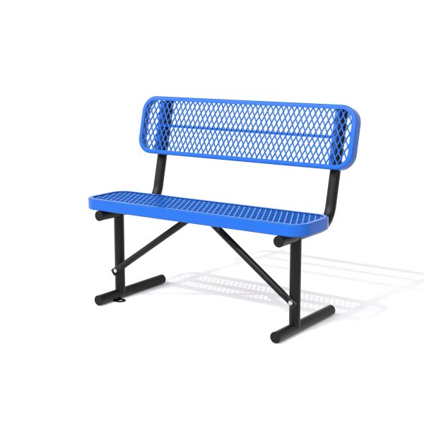 Sturdy Outdoor Metal Park ing, Offered in 4/6/8 Feet, Outdoor with Back Support And Portable Structure, Commercial ing for Shopping Centers, Retail Stores, Parks, And Patios