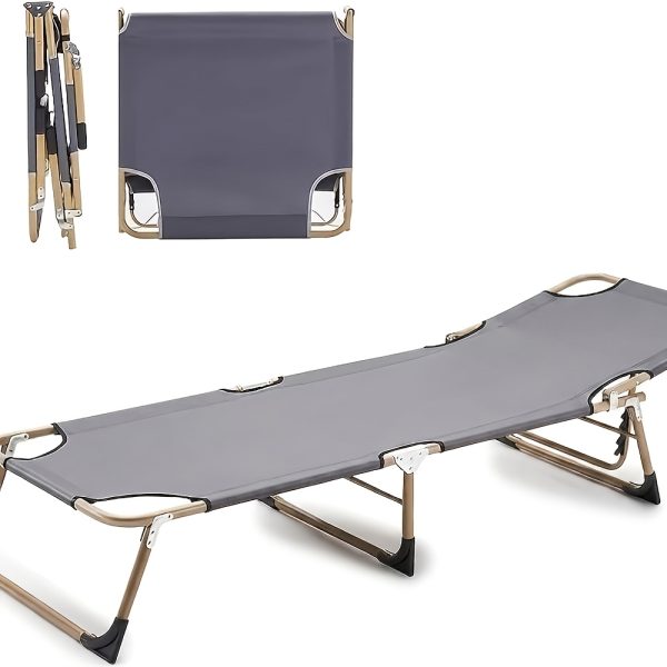 product-fancy-fcf3df80-eb6b-484b-a9fd-c2b36d5e1be7 Foldable Bed Frame, 66.93x22.05inch Adjustable 4-position Reclining Lounge Chair, Suitable for Family Temporary Guest Bed