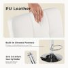 product-fancy-fd01fecf-428c-4a48-b4a3-9c54bd0f237c Adjustable Armless Swivel Bar Stools Set - Hydraulic PU Leather with Thickened Seat Cushion & Backrest for Kitchen Counter Height Home Bar