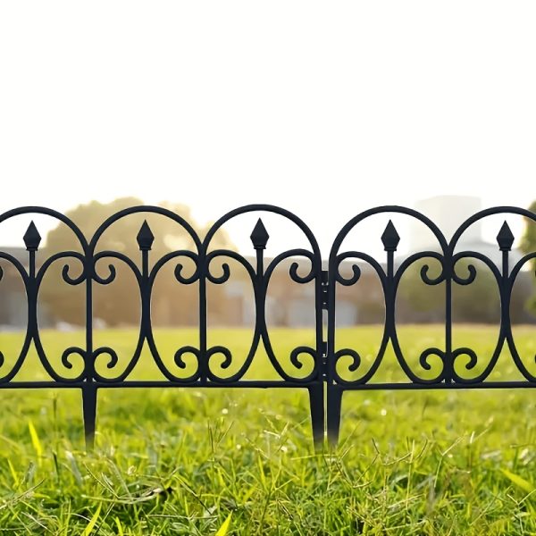 4/10pcs Pack, Decorating Garden Fences And Borders, Heavy-Duty Plastic Outdoor Landscape Grids with End, Suitable for Outside Courtyards, Yards, Flower Beds, Etc., Easy to Install Fence Boards for Animal Barriers, Courtyard Decoration