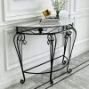 product-fancy-fdcff6bb-c431-4eb6-ac68-62ac5c85b9e4 Entrance Table European Style Entrance Nordic Console Table Living Room Corridor Against The Wall Console Cabinet Modern Minimalist Wrought Iron Semicircular Table