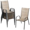 product-fancy-fdefc136-8e9e-4e2c-b989-58dc0fe58c40 8/6pcs Patio Chairs, All Weather Textilene Fabric & Metal Frame, W/Armrests, Strenthened Iron Spacers, 330 LBS, Outdoor Chairs Set For Backyard, Poolside, Garden