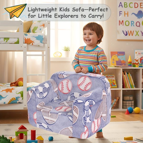 product-fancy-fe07c54d-e988-436f-a647-0e5b03921ed7 Welnow Sofa, Couch for Kids with Carry Handle And Side Pockets, Foam Chair for Toddlers, Armrest Chair for Kids, Reading Sofa for Boys Or Girls