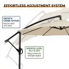 product-fancy-feb4d558-599d-41c8-9b0f-2964040642f0 10-Foot Patio Offset Umbrella with a Base, Cantilever Design, Featuring a Crank And Cross Bases, Suitable for Outdoor Use, Heavy-Duty Construction, Includes Push Button Tilt, Perfect for Christmas And Halloween