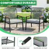 [Rattan Dining Chair Set] Outdoor Rattan Dining Chair Set of 2/4, Wide Outdoor Rattan Chair with 21-Inch Seat Width, Ergonomically Curved Backrest, Removable Cushion, Suitable for Patios, Lawns, Gardens, Backyards, Poolside, Balconies, and Other Spaces, Rattan Patio Chair