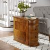 product-fancy-ffb189b1-cbe5-4ca7-8525-4be9ee81cdc6 Compact 2-Drawer Wood End Table - Fully Assembled, Sturdy Finished Back Design with Spacious Storage, Ideal for Small Spaces And Chairside Use with Mid-Century Modern Style And Durable Hardwood Material
