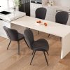 product-fancy-ffd53e17-7275-48d0-9381-c3b9c0362301 Set Of 2/4 Dining Chairs - Boucle Upholstered Kitchen Chairs with Curved Backrest & Metal Legs - Mid Century Modern Round Dining Room Chairs for Vanity, Living Room