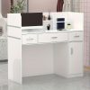 product-fancy-fff8260b-55d2-4218-8039-64f1ad1345aa Modern Computer Desk with Drawers And Open Shelves, Functional Workstation for Home Office, Wood Home Office Desk Station with File Drawer And Storage Cabinet, Stylish Design