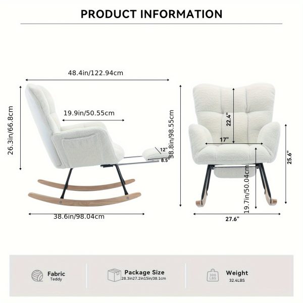 product-fancyalgo-toaster-api-toaster-processor-image-cm2in-00d7bcfe-3cfc-11f0-b974-0a580a634d11 Nursery Teddy Upholstered Glider Rocker with Adjustable Footrest, High Backrest Padded Recliner Reading Chair for Bedroom
