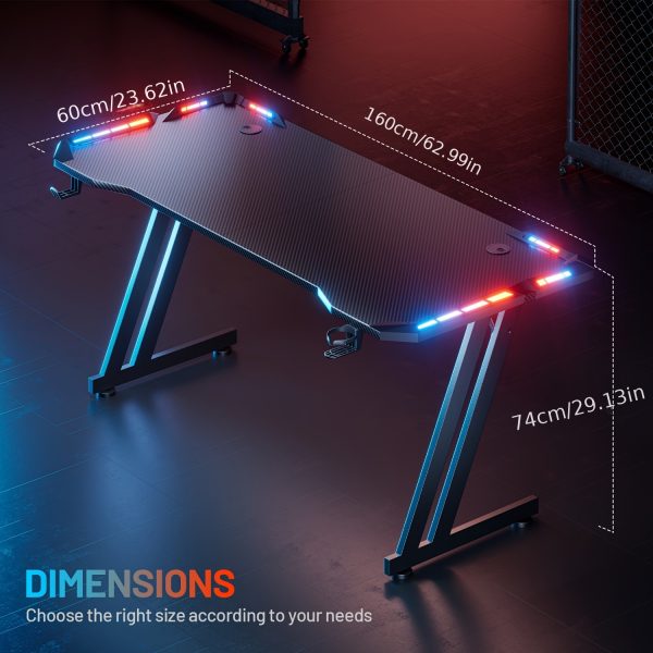 product-fancyalgo-toaster-api-toaster-processor-image-cm2in-0565421c-4802-11f0-8659-0a580a634d11 HOME DESK Gaming Desk With LED Lights Carbon Fibre Surface Gaming Table Large Computer Desk Ergonomic Home Office Desks Z Shaped PC Gamer Workstations With Headphone Hook & Cup Holder
