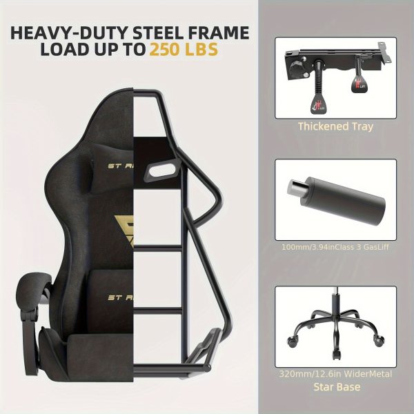 product-fancyalgo-toaster-api-toaster-processor-image-cm2in-3ec833ee-35f5-11f0-911a-0a580a634d11 Velvet Fabric Ergonomic Gaming Chair with Footrest And Massage, Reclining Computer Gamer Chair for Adult And Teens, Racing Style PC Home Office Video Game Chair