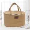 [Portable Diaper Caddy] Large Diaper Caddy Organizer, Portable Basket with Handles, Diaper Storage Organizer for Changing Table