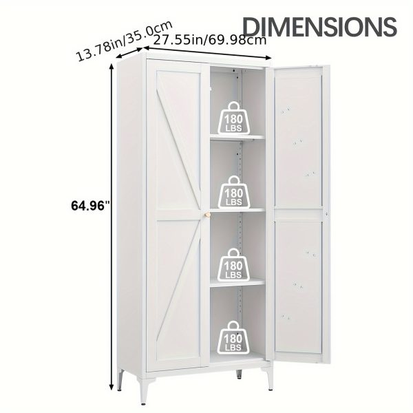 product-fancyalgo-toaster-api-toaster-processor-image-cm2in-66baa98c-2be0-11f0-ba42-0a580a632787 Metal Storage Cabinet, Metal Kitchen Pantry Cabinet, Food Pantry Storage Cabinets With Doors And Shelves, Large Steel Storage Cabient For Dinning Room, Laundry Room, White/Black