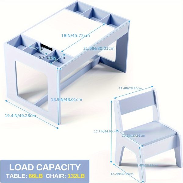 product-fancyalgo-toaster-api-toaster-processor-image-cm2in-7070d59e-eeb6-11ef-9697-0a580a66d8f5 Set of Table And Chairs for Children, Featuring a 3-In-1 Wooden Activity Desk with a Blackboard, Storage Area, And a Removable Tabletop for Drawing, Reading, Playing, And Crafting, Suitable for Nurseries And Playrooms