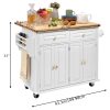 product-fancyalgo-toaster-api-toaster-processor-image-cm2in-b83da1f0-3916-11ef-a590-0a580a69145b Rolling Kitchen Island with Drop Leaf, Thicken Rubberwood Top, Spice Rack, Towel Rack, Drawer, 43.3" Portable Mobile Kitchen Island Carts Table, Storage Cabinet, Both Wheels And Feet