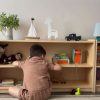 product-fd775549809d0a841c836c352d641c1fdfcdfef8.temu_.000001 Large Wood Storage Organizer, 2-Shelf Wood Bookshelf, 5-Section Kids Bookshelf, Wooden Storage Cabinet for Classroom, Kids Bookcases And Toddler Shelf for Kids Room, Playroom, Nursery