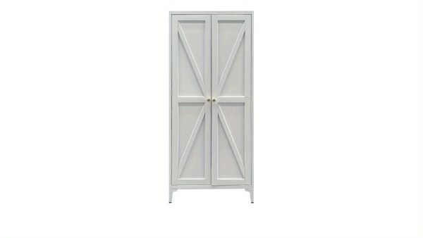 product-fdd3fa6b448f3d0c141dd184222cdcd411380942.goods_.000001 Metal Storage Cabinet, Metal Kitchen Pantry Cabinet, Food Pantry Storage Cabinets With Doors And Shelves, Large Steel Storage Cabient For Dinning Room, Laundry Room, White/Black