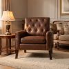 product-fmket-1ab7825d562a62b78dc8fa9b81c57fcf Medieval-inspired Modern Decor Chair, Faux Leather Reception Office Chair-leather Club Chair Suitable for Living Rooms, Bedrooms, Or Waiting Areas.