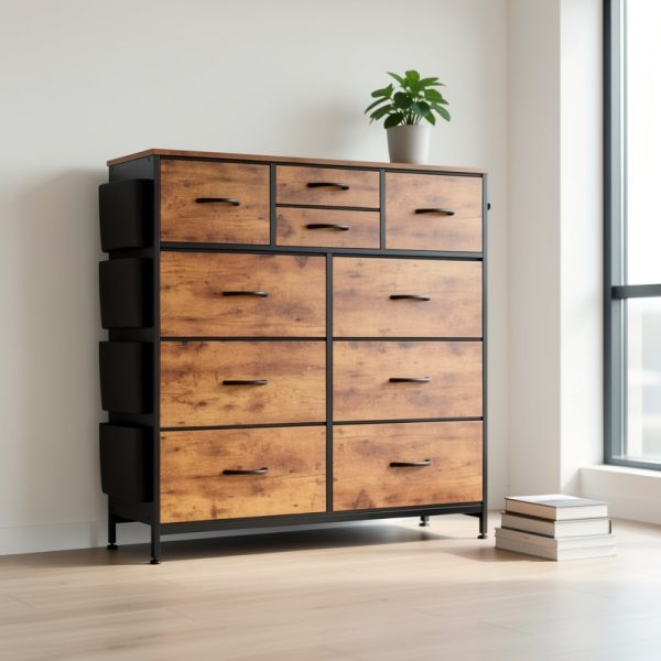 product-fmket-306fccb45c2eb62d5fcdd65f512b751b Storage Cabinet, Office File Cabinet, Large Capacity Multi-Layer Drawer And Side Storage, Side Bag, Metal Frame, Stable Storage Cabinet