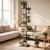product-fmket-5088859dee78e81299cf8b3403ebaf00 Spine Bookshelf | 9-layer Stylish Metal Bookshelf | Vertical Standing Book Tower | Study Bookshelf | Decorative Storage Rack for Decoration, Books, Storage, Bookcase, Small Plants
