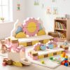 product-fmket-5288f13f26d10c54cfb45403f6c30a04 23pcs Modular Kids Play Couches - Convertible, Multifunctional Foam Toddler Couches for Inspiring Child Creativity, Kids Nugget Sofas for Playroom & Bedroom (Flower Theme)