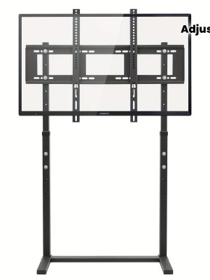 A Spacious TV Stand with an Adjustable Mount, Suitable for Home Offices, Accommodating Screens from 32 to 100 Inches