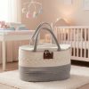 [Portable Diaper Caddy] Large Diaper Caddy Organizer, Portable Basket with Handles, Diaper Storage Organizer for Changing Table