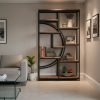 product-fmket-e0a5478d71240eb3ac51488fe92636db 5-Tier Freestanding Tall Bookshelf Bookcase, Industrial Etagere Bookshelves Display Shelf Storage Organizer with 9-Open Storage Shelf for Home Office, Living Room
