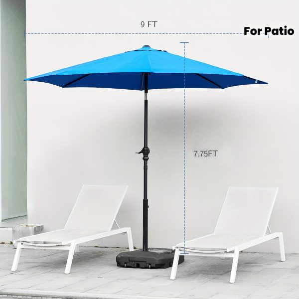 product-fmket-e31057d688b94e0720a0eb9e383a5524 9ft Patio Umbrella, Outdoor Pool Umbrella, 9ft Camping Umbrella, Waterproof Table Umbrella